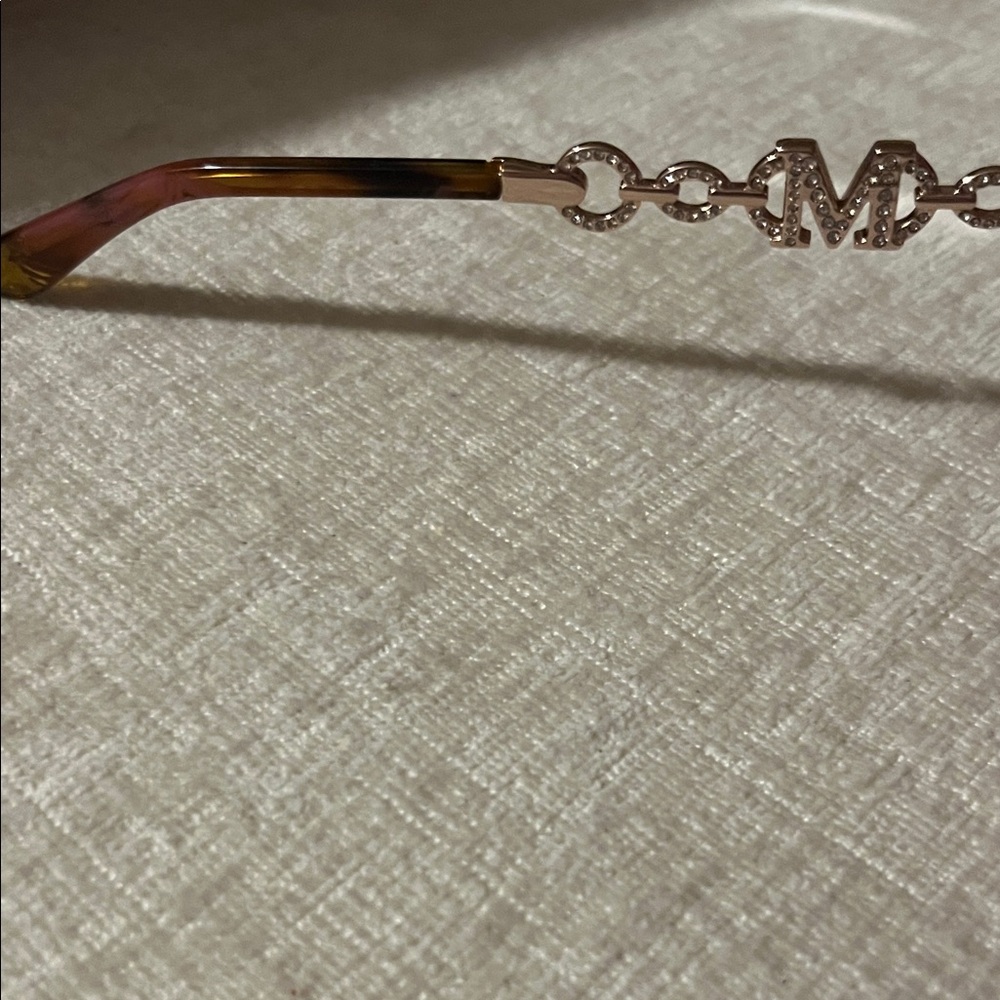 Marciano Tortoise Cat-Eye Glasses with Pink and Gold Accents by Guess - Picture 7 of 16